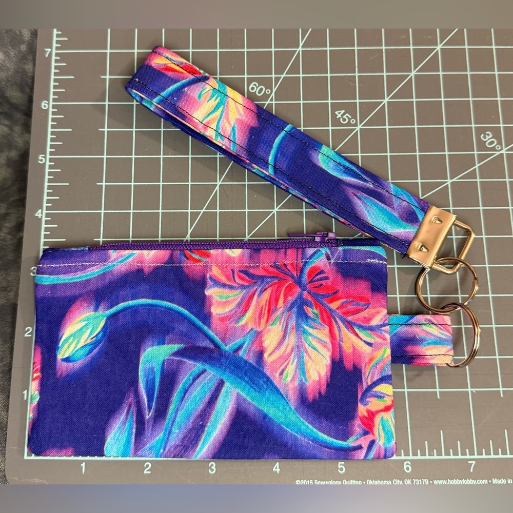 Floral Wristlet Keychain